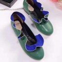 Fake 1:1 Fendi Sheepskin Ballet Flat Green F021801 VS05067