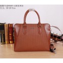 Fake 1:1 Prada Original Leather Briefcase P285872 Wheat VS00170