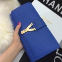 Fake 1:1 YSL Chyc Travel Case Original Leather 302101 Blue VS08414