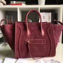 Fake AAA Celine Luggage Phantom Bag Red Original Leather CL112520 VS04968