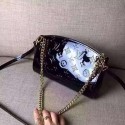 Fake AAA Louis Vuitton Monogram Vernis Santa Monica Clutch Black M50410 VS06524