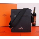 Fake Best Hermes Messenger Bag Original Grainy Leather H28085 Black VS08984