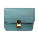 Fake Celine Classic Box Small Flap Bag Smooth Leather C3347 SkyBlue VS08985