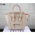 Fake Celine Luggage Micro Boston Bag Original Leather CT33081 OffWhite VS00246