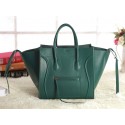 Fake Celine Luggage Phantom Square Tote Bag 3341 in Dark Green VS07540