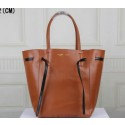 Fake Celine Medium Cabas Phantom Bag Calfskin C3385 Wheat VS05736