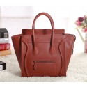 Fake Celine Micro Luggage 3307 in Brown Original Leather YD VS07092