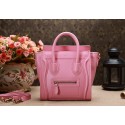 Fake Celine Nao Luggage 3309 in Cherry Pink Original Leather VS08831