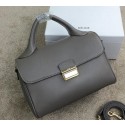 Fake Celine Small Top Handle Bag Original Leather C20135S Grey VS04847
