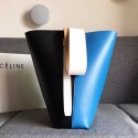 Fake Celine Twisted Cabas in Blue and Black Smooth Calfskin 030403 VS05332
