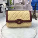 Fake Chanel Lambskin Mini Chain Purse Light Beige A81023 VS03754