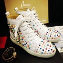 Fake Christian Louboutin Louis Spikes Flat Off-white CL1240-1 VS08457