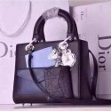 Fake Copy Lady Dior Bag Original Lambskin Leather CD0014 Black VS08791