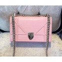 Fake Dior Spring 2015 Flap Bag D0633 Pink VS06684