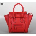 Fake Fashion Celine Luggage Micro Tote Bag Grainy Leather C3308M Red VS09086