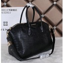 Fake Givenchy Large Antigona Bag Lizard Leather G9981L Black VS01100