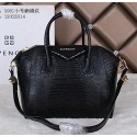 Fake Givenchy Small Antigona Bag Lizard Leather G9981S Black VS07751