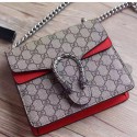 Fake Gucci Dionysus GG Supreme Mini Bag Red 421970 VS08898