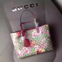 Fake Gucci Reversible GG Blooms Leather Tote Bag 368568 Burgundy VS04306
