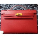 Fake Hermes MINI Kelly 22cm Tote Bag Calf Leather K011 Red VS04420