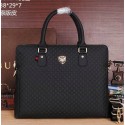 Fake Imitation Gucci Guccissima Leather Business Briefcase G66221 Black VS07025