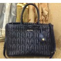 Fake Imitation miu miu Matelasse Nappa Leather Tote Bag RN1096 Royal VS01189