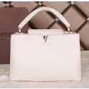 Fake Louis Vuitton Elegant Capucines Bags MM M48868 White VS00475