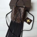 Fake Louis Vuitton Monogram Canvas Fringed Noe City Bag M43132 VS09136