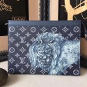 Fake Louis Vuitton Monogram Canvas Lion Pochette Voyage MM M66639 VS05199