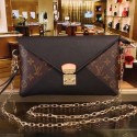 Fake Louis Vuitton Monogram Canvas POCHETTE Bag M61186 Black VS08161