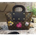 Fake Louis Vuitton Monogram Canvas Tote Bag M407711 Black VS02644