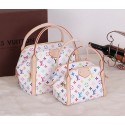 Fake Louis Vuitton Monogram Multicolore Marais MM M41070 White VS08512