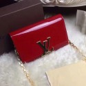 Fake Louis Vuitton Patent Calfskin Chain Louise GM Fuchsia M94425 VS07769
