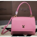 Fake Louis Vuitton Soft Leather Top Handle Bag M37113 Pink VS00458