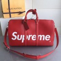 Fake Louis Vuitton x Supreme Keepall 45 Bandouliere M53419 VS00717