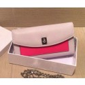 Fake Luxury Dior Twist Rendez-Vous Wallet Smooth Calfskin M0400 Beige&Rose VS04969