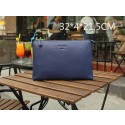 Fake Prada Grainy Leather Clutch P66233 Blue VS09332