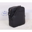 Fake Prada Original Grainy Leather Messenger Bag VS0510 Black VS07102