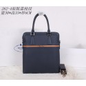 Fake Prada Original Grainy Leather Tote Bag P2624 Blue VS00573
