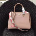 Fake Prada Paradigme Saffiano Leather Bag Pink 1BA102 VS02390