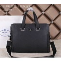 Fake Prada Saffiano Leather Briefcase 81169 Black VS05573