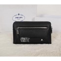 Fake Prada Saffiano Leather Clutch P8911 Black VS05194