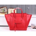 Fake Quality Celine Luggage Phantom Shopper Bags Ferrari Leather CL3341 Red VS08490