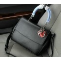 Fake Replica Dior Be Dior Flap Bag Nappa Leather CD1140 Black VS01395