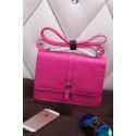 Fake Replica Hermes Ostrich Leather Flap Shoulder Bag H8075 Rose VS02099