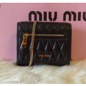 Fake Replica miu miu Matelasse Leather Flap Shoulder Bag RN6196 VS07514