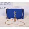 Fake Saint Laurent mini Monogramme Cross-body Shoulder Bag 326076 Blue VS04893