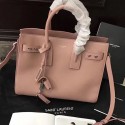 Fake Saint Laurent Sac De Jour Souple Bag in Pink Grained Leather 464960 VS08538