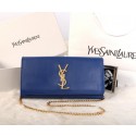 Fake Yves Saint Laurent Classic Monogramme Clutch 311213B Royal VS00905