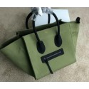 Fashion Celine Luggage Phantom Bag FABRIC 99015 Green VS01881